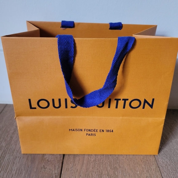 😍 AUTHENTIC ❤️ Louis Vuitton SET OF TWO Empty Mini / Small Shopping Bags - Picture 4 of 6
